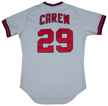 1982-84 Rod Carew Game Used California Angels Road Jersey (MEARS A-10)